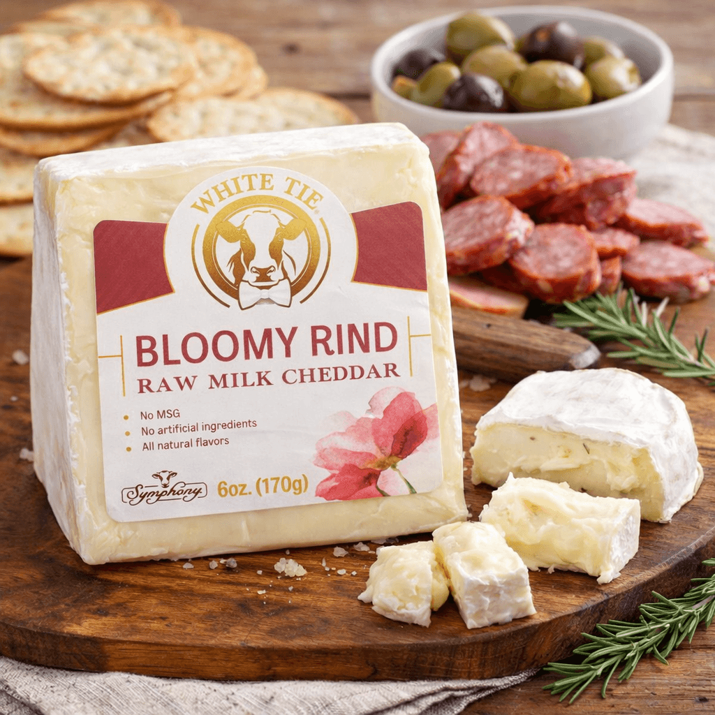 Bloomy Rind Raw Milk Cheddar 6mo | Simply Cheese