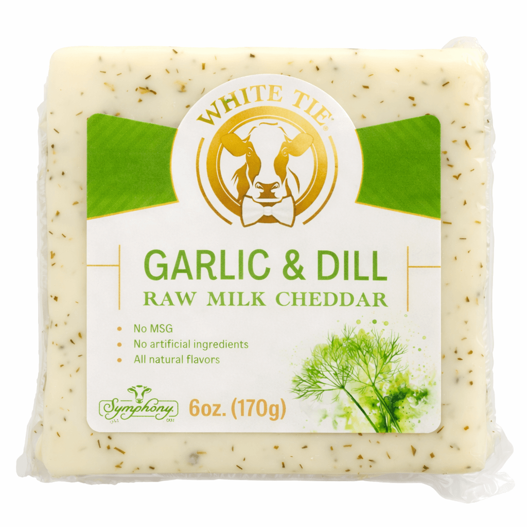 Garlic & Dill Raw Milk Cheddar 6mo